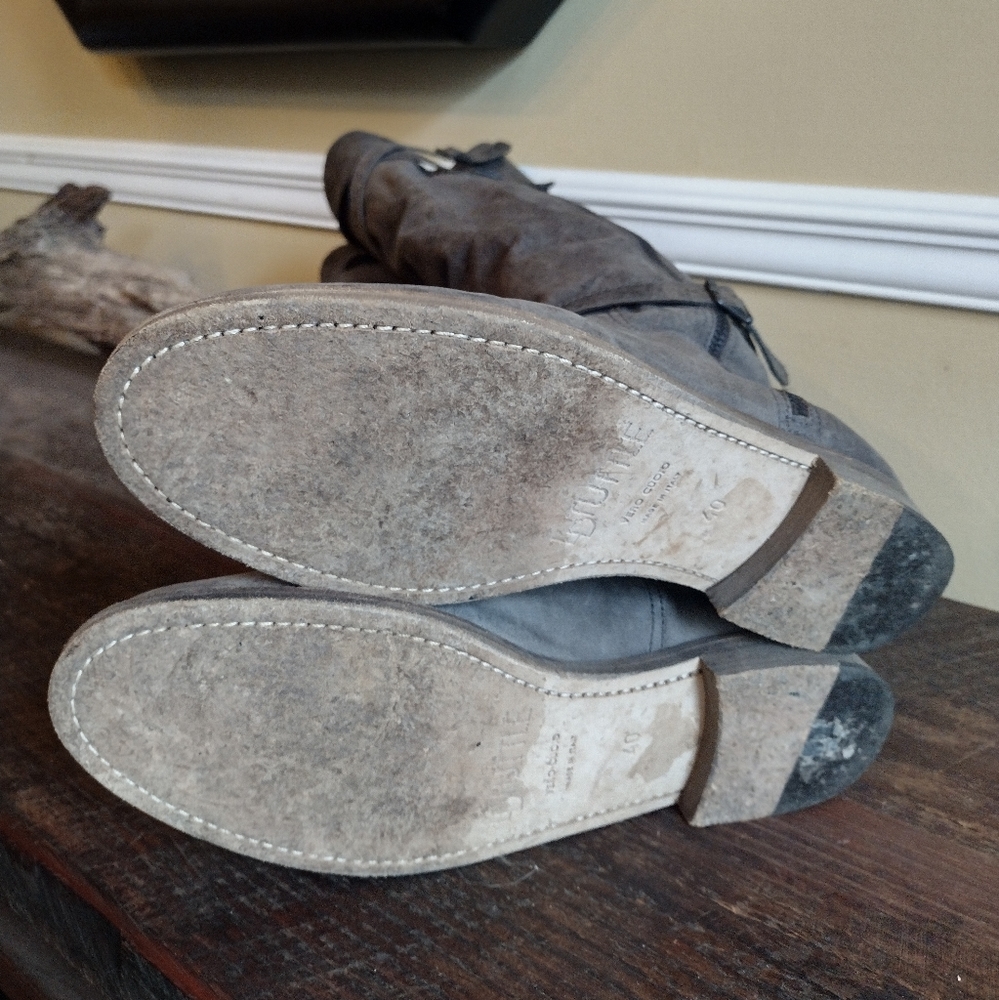 LD Tuttle Grey Artisan Riding Boots Size 40 (10) - Picture 13 of 15